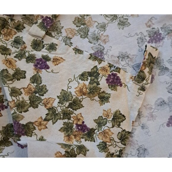 Grapes & Vines Curtain Valance Vineyard Cottage Fruit Harvest Country 59x19 - Picture 3 of 3